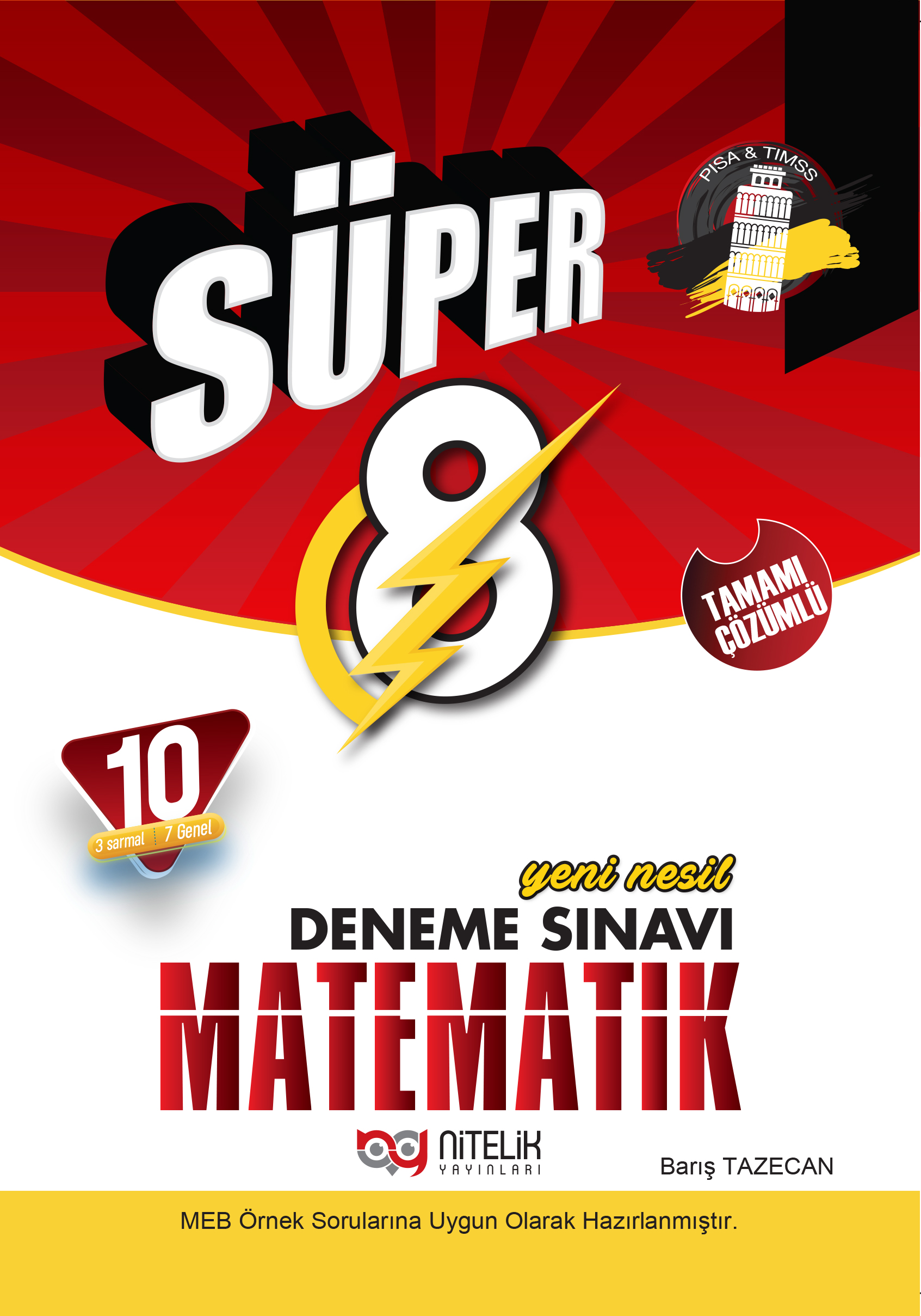 Süper 8. Sınıf Matematik Yeni Nesil Deneme Sınavı kapak görseli
